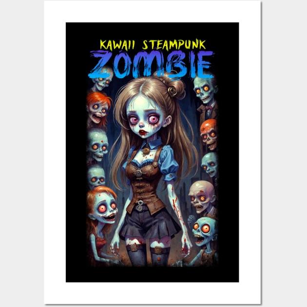 Kawaii Steampunk Zombie 09 Wall Art by KawaiiDread